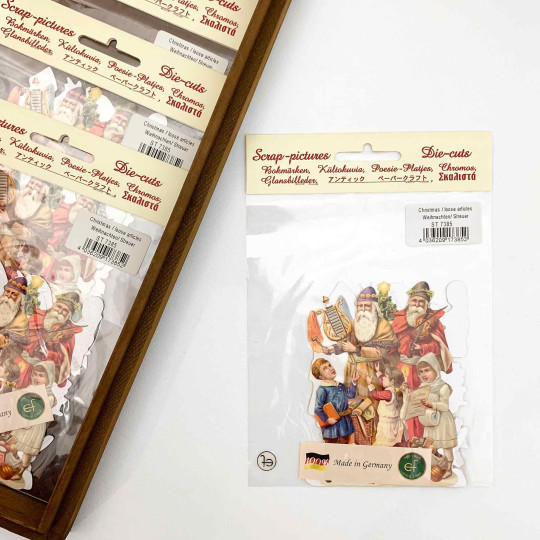 Classic Santa with Children Loose Christmas Paper Scrap Pack
